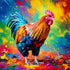 Ricky the Cockerel Art Canvas